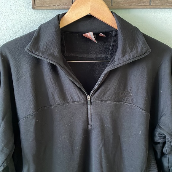 Icebreaker EXP 320 Merino Wool 1/4 Zip Sweater with thumbholes black size L - Picture 4 of 7